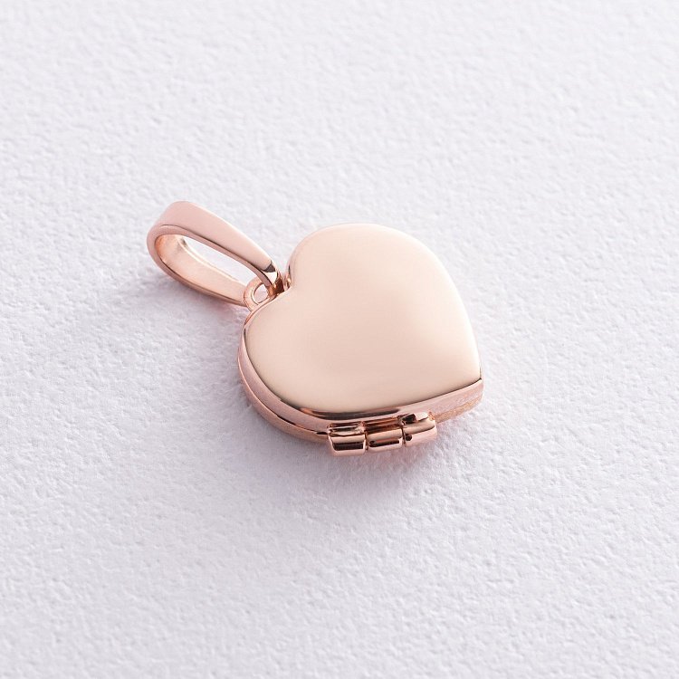 Подвеска для фото "Сердечко" в красном золоте п00934 от ювелирного магазина Оникс - 5