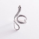 Серебряное кольцо "Змея" 112645 от ювелирного магазина Оникс