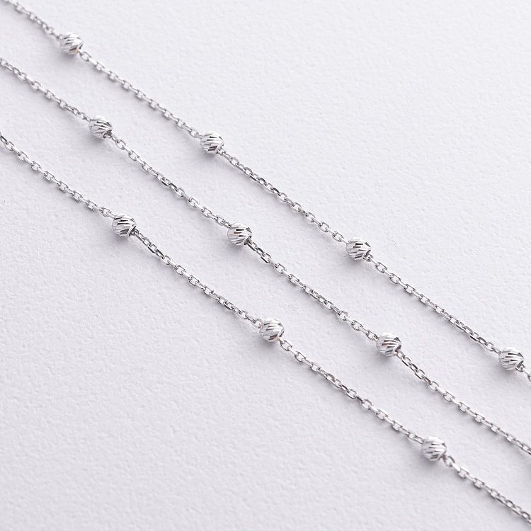 Браслет "Шарики" в белом золоте б05514 от ювелирного магазина Оникс - 2