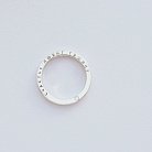 Серебряное кольцо ручной работы "Счастье" с фианитом 112125 от ювелирного магазина Оникс