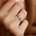 Серебряное кольцо "Твоя история" для гравировки 112283 от ювелирного магазина Оникс - 8