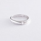 Золотое кольцо с фианитами к06160 от ювелирного магазина Оникс