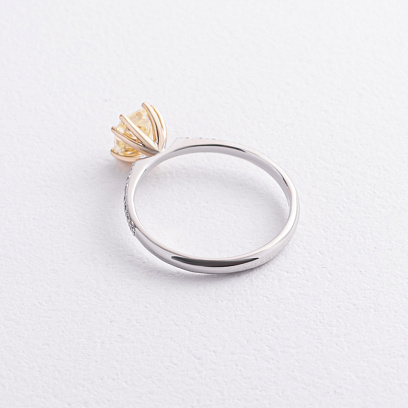 Помолвочное золотое кольцо с бриллиантами 242991121 №3