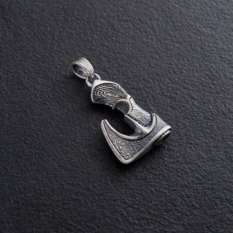 Серебряный кулон "Кельтский топор" 133199 от ювелирного магазина Оникс - 4