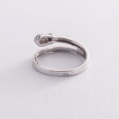 Золота каблучка "Сірник" (фіаніт) к06290 №3