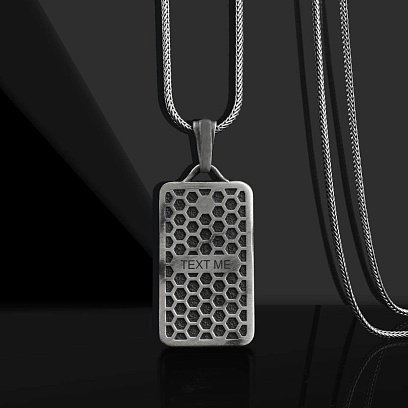 Серебряный кулон "Архангел Михаил" (возможна гравировка) 133178 №5