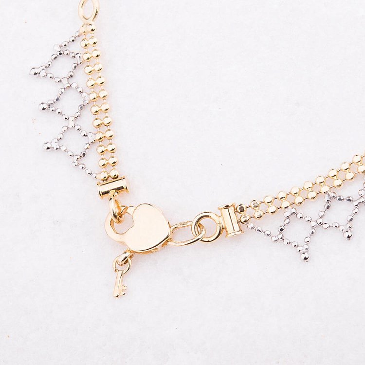 Золотий браслет на ногу б01721 від ювелірного магазину Онікс - 3