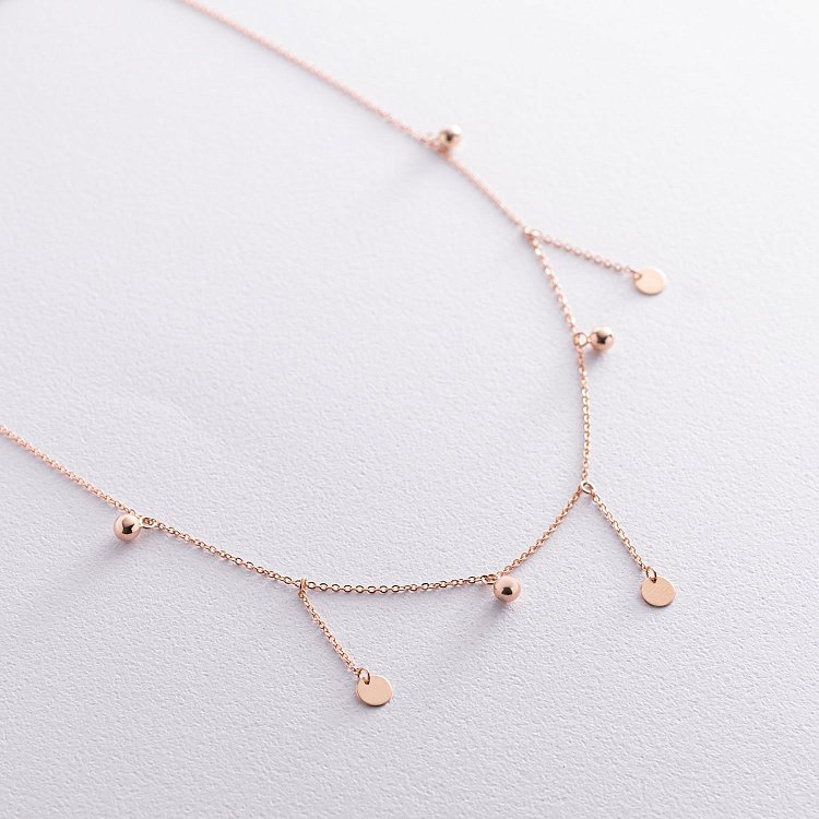 Золоте кольє з монетками  860390 від ювелірного магазину Онікс - 2