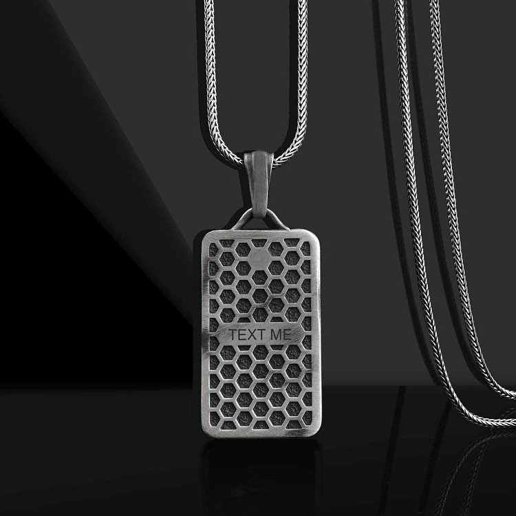 Серебряный кулон "Архангел Михаил" (возможна гравировка) 133178 от ювелирного магазина Оникс - 4