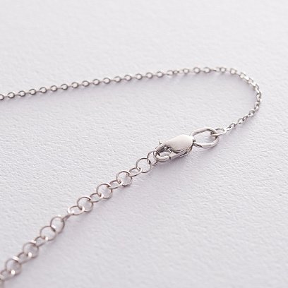 Срібне кольє "Символ" з гравіюванням (потрійне) 18980 №5