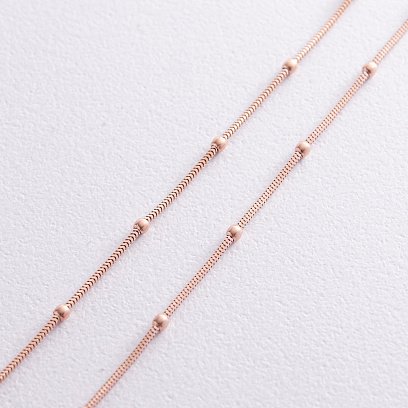 Золотая цепочка "Шарики" плетение Снейк ц00492 №3