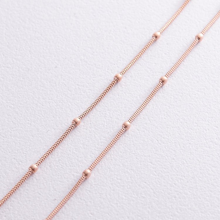 Золотая цепочка "Шарики" плетение Снейк ц00492 от ювелирного магазина Оникс - 2