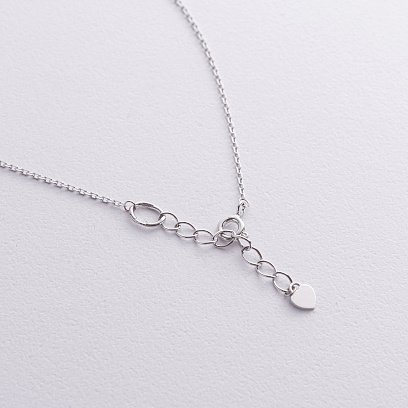 Серебряное колье - галстук "Шарик" 908-01360 №3