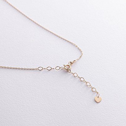 Двойное колье "Шарики" в желтом золоте кол02453 №5