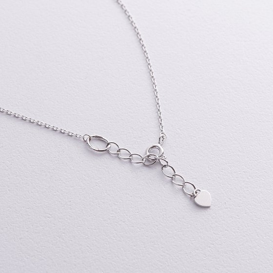 Серебряное колье - галстук "Шарик" 908-01360 №3