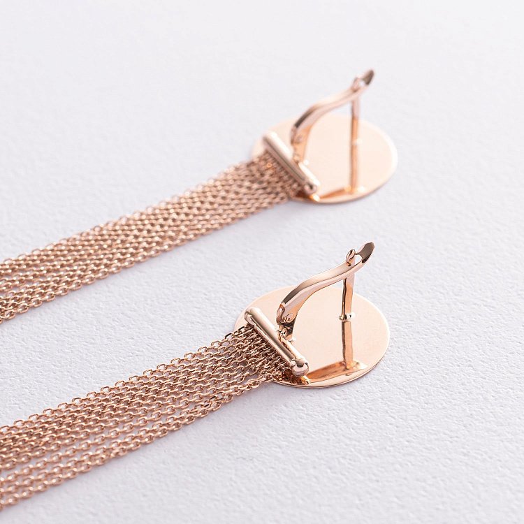 Золотые серьги "Изысканность" 480070 от ювелирного магазина Оникс - 6