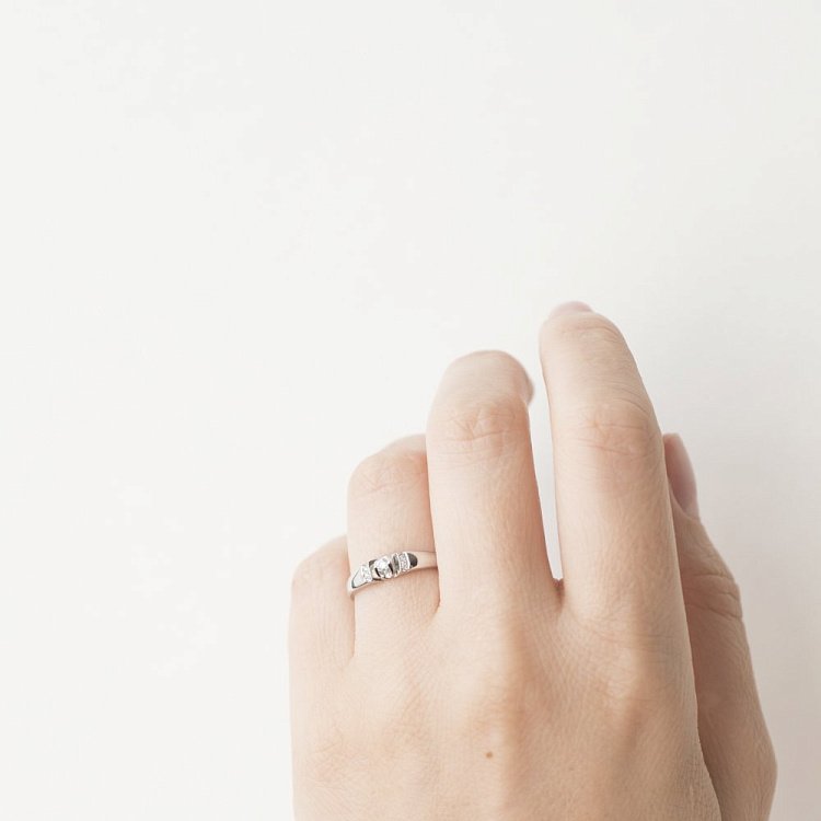 Золота каблучка з діамантами кб0041 від ювелірного магазину Онікс - 3