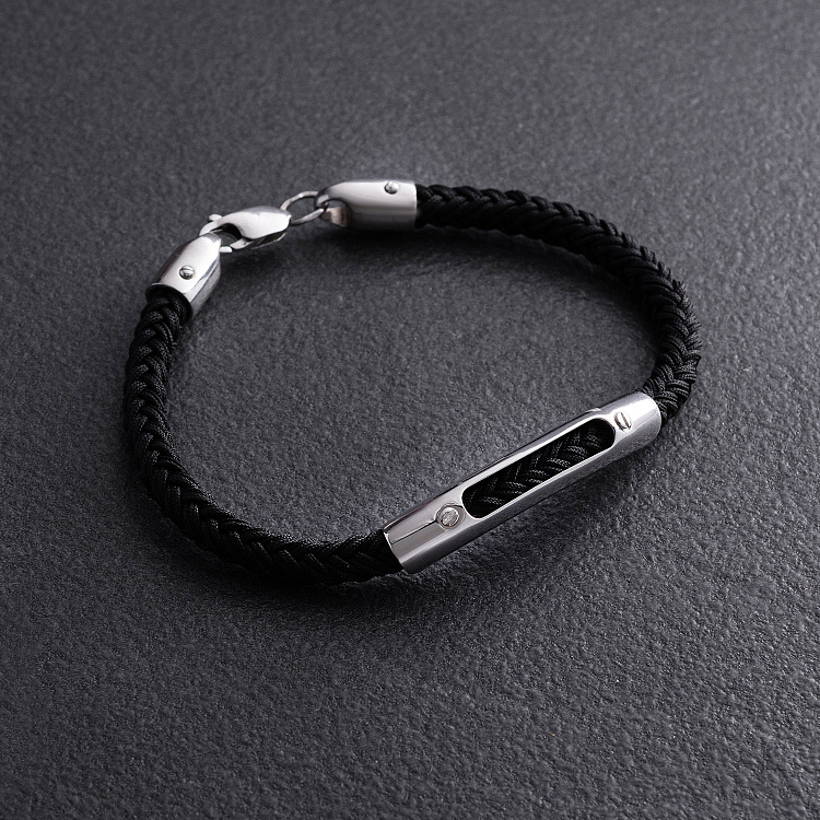 Чоловічий срібний браслет 905-01134ч від ювелірного магазину Онікс - 2