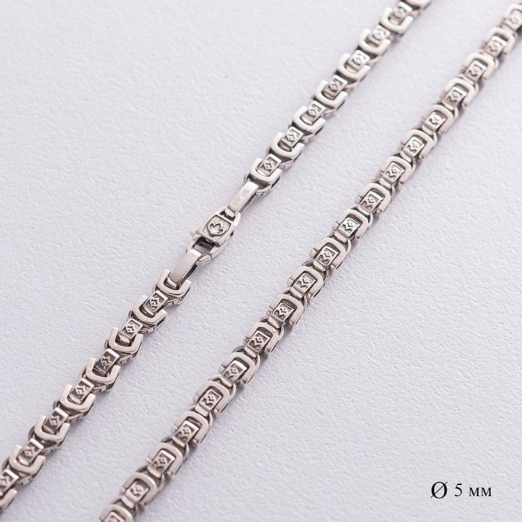 Чоловічий срібний ланцюжок Ц0052ч від ювелірного магазину Онікс