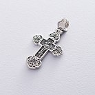 Срібний православний хрест (чорніння) 132711 от ювелирного магазина Оникс - 4