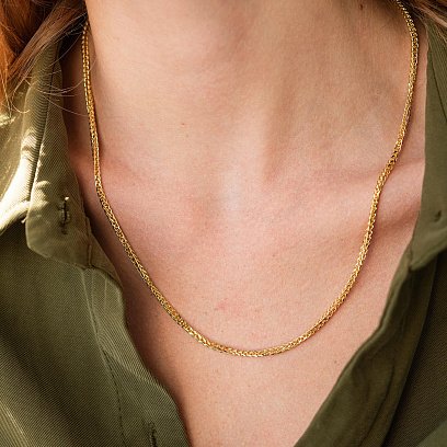 Золотая цепочка плетение Колос ц00247-2 №4