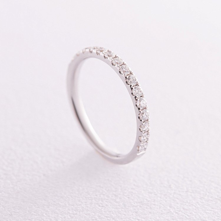 Золотое кольцо с дорожкой камней (бриллианты) кб0455ca от ювелирного магазина Оникс