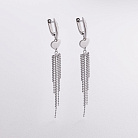 Висячі сережки "Сердечки" у сріблі 123479 от ювелирного магазина Оникс - 1