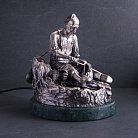 Серебряная фигура ручной работы "Козак" сер00071к от ювелирного магазина Оникс