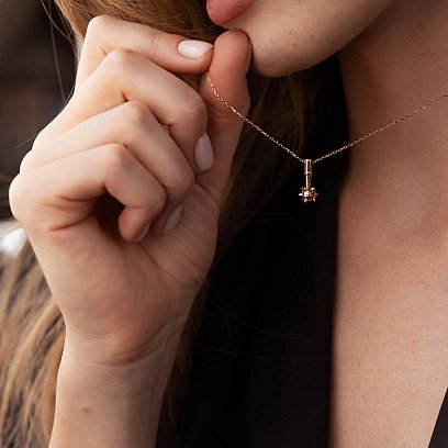 Колье "Булава" в красном золоте кол02238 №4