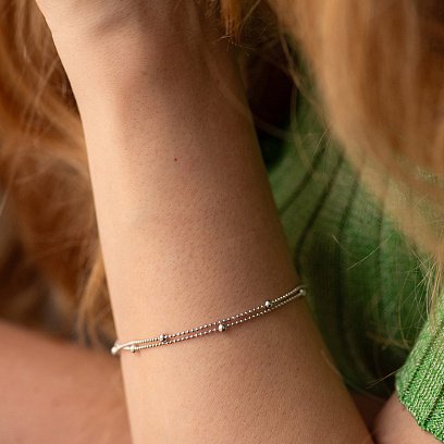 Серебряный браслет "Шарики" 905-01512 №2
