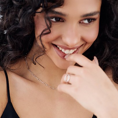 Серебряное колье "Аврора" 181195 №8