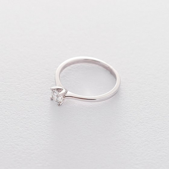 Золотое помолвочное кольцо (куб. циркон Swarovski) к06300 №5
