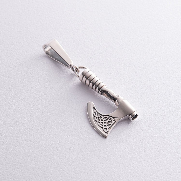 Срібний кулон "Секіра Перуна" 093 від ювелірного магазину Онікс - 12