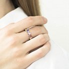 Срібний перстень з різнокольоровими фіанітами 112106 от ювелирного магазина Оникс - 4