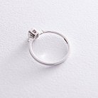 Кольцо с бриллиантами в белом золоте кб0340di-P от ювелирного магазина Оникс - 3