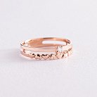 Золотое помолвочное кольцо "Сердечки" с бриллиантом 740377 от ювелирного магазина Оникс - 4