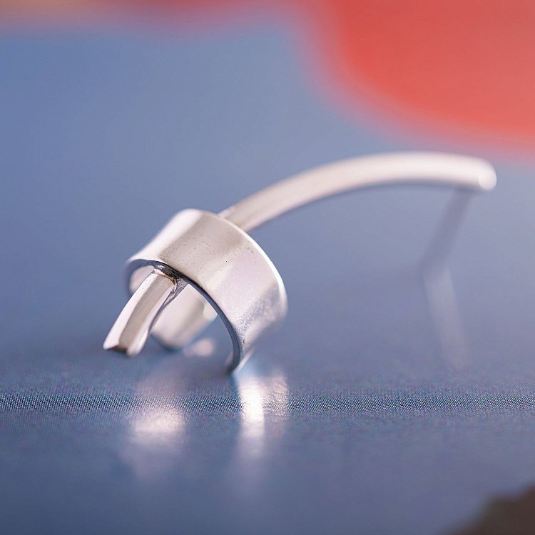 Серебряная каффа "Прикосновение" (на левое ушко) 122913л от ювелирного магазина Оникс - 9
