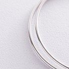 Серьги - кольца в серебре (6.1 см) 122935 от ювелирного магазина Оникс - 2