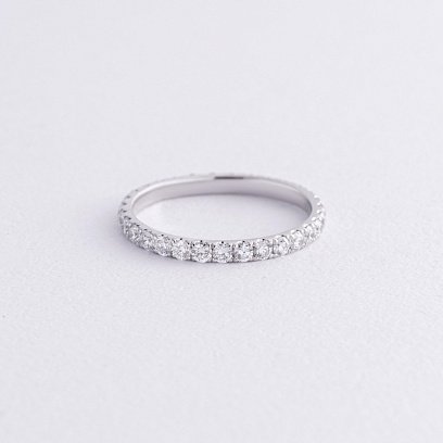 Золотое кольцо с дорожкой бриллиантов кб0541cha №3