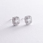 Золоті сережки - пусети з діамантами сб0340di от ювелирного магазина Оникс