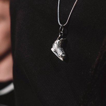 Срібний кулон "Хокейні ковзани" 133198 №4