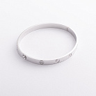 Жорсткий браслет "Love" (біле золото) б05808 от ювелирного магазина Оникс - 3