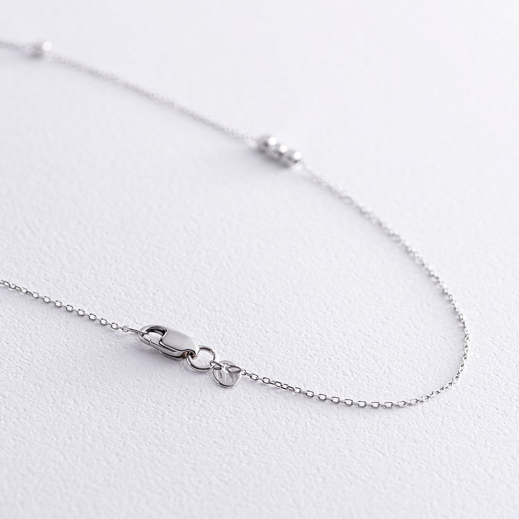 Кольє "Розарій" у білому золоті кол02212 від ювелірного магазину Онікс - 5