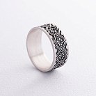 Серебряное кольцо "Вышиванка" 1114 от ювелирного магазина Оникс