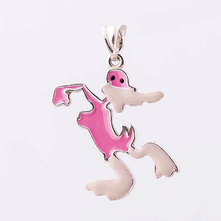 Срібна підвіска "Каченя" з емаллю 131430ут від ювелірного магазину Онікс