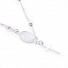 Срібний браслет з хрестиком і ладанкою 141340 от ювелирного магазина Оникс - 1