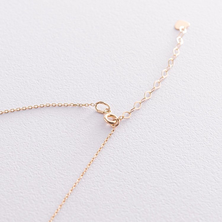 Кольє "Конюшина" в жовтому золоті кол01905 від ювелірного магазину Онікс - 3