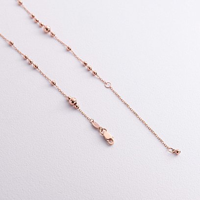 Кольє "Кульки" у червоному золоті кол02591 №3