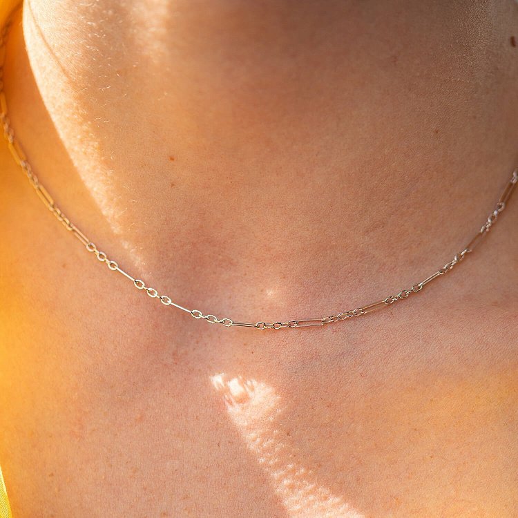 Колье - цепочка в белом золоте кол02387 от ювелирного магазина Оникс - 3