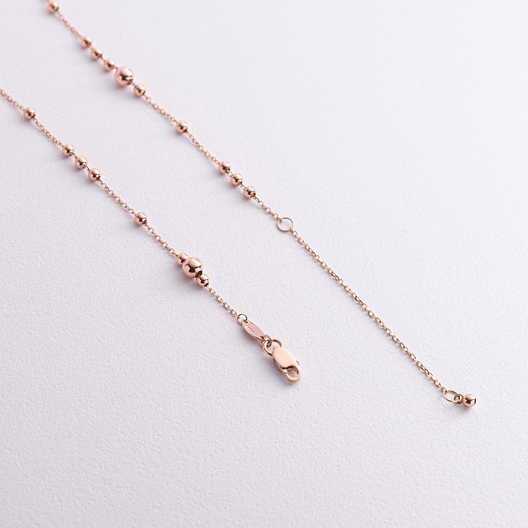 Кольє "Кульки" у червоному золоті кол02591 від ювелірного магазину Онікс - 2